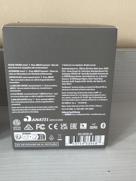 Zegarek garmin instinct 3 45 mm amoled
