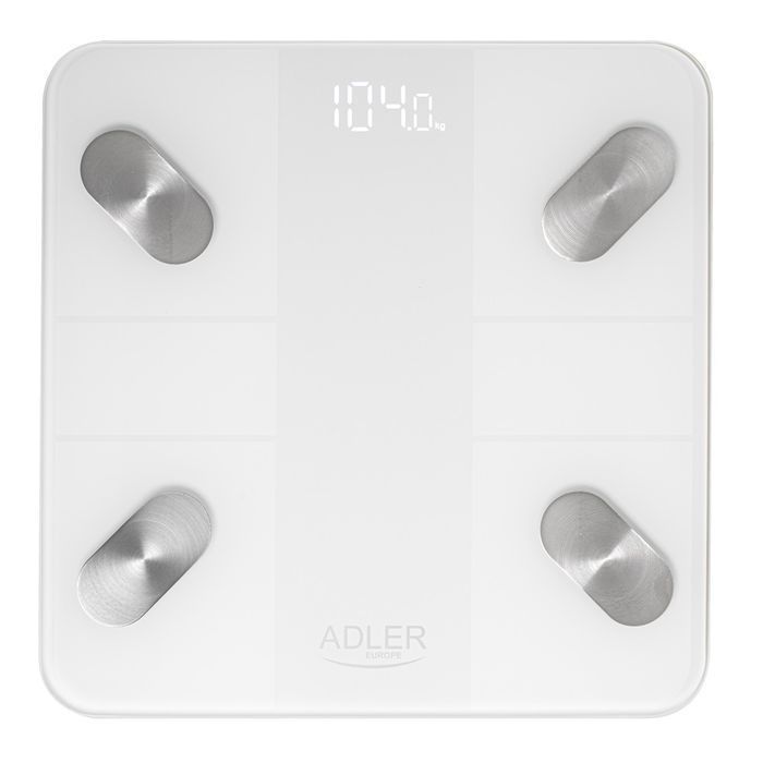 Adler Smart waga łazienkowa analityczna AD 8186 Biała