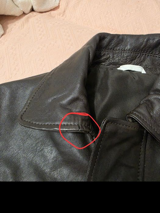 Куртка шкіряна бомбер zara L