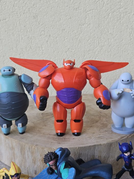 Disney Big Hero 6 Figures Lot - Baymax, Go Go, Hiro, Wasabi