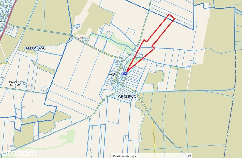 Działka budowlana w Węglewie