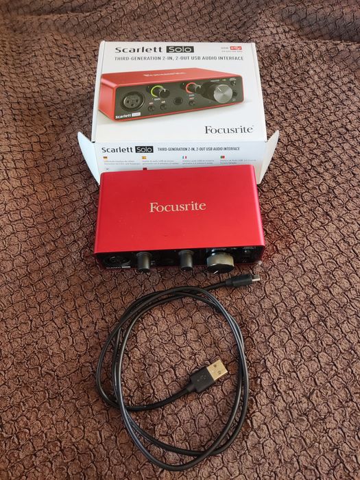 Focusrite Scarlett Solo - stan jak nowy