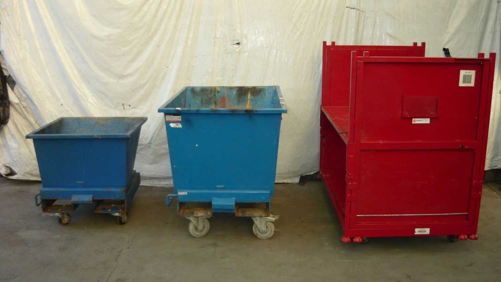 Koleba kontener samowyładowczy wozidło do wózka widłowego wózek