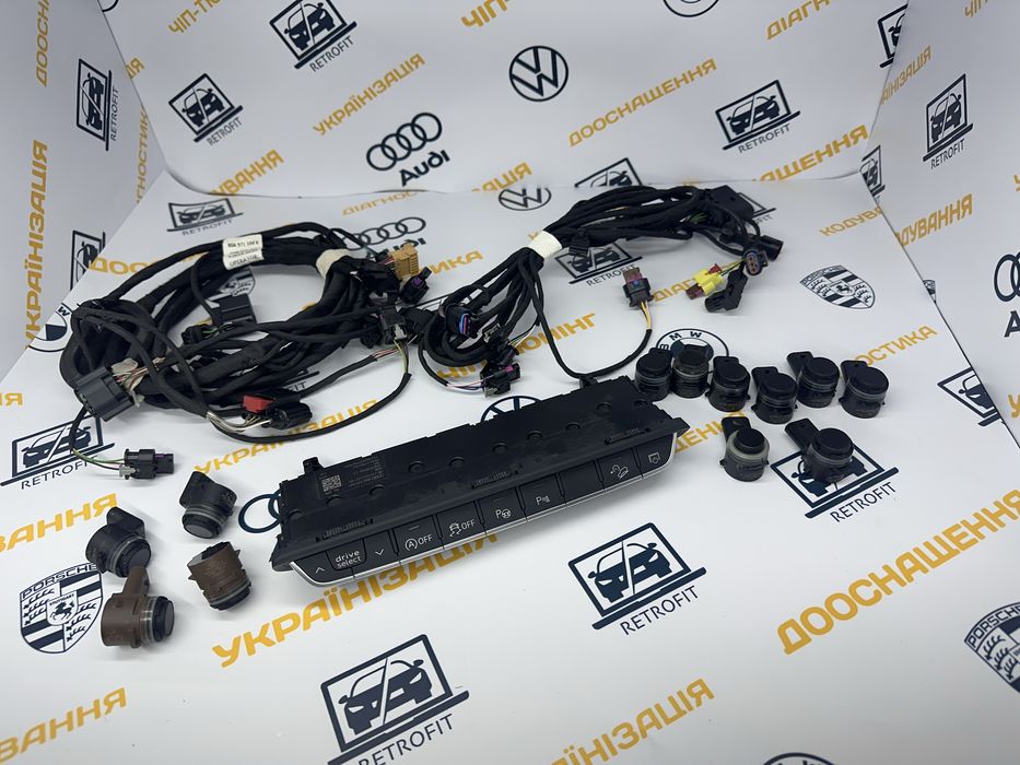 Парктроники автопарковка комплект Audi Q5, A4, A5, Q7, A3, Q3, Q8