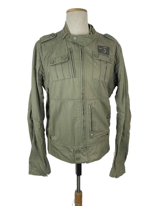 Diesel khaki męska kurtka utility wojskowa z dużą ilością kieszeni