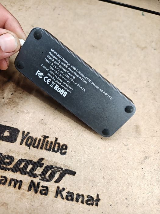 Hub USB-C z Wbudowanym Dyskiem SSD 240GB MINIX NEO S2 | Apple Mac | NOWY