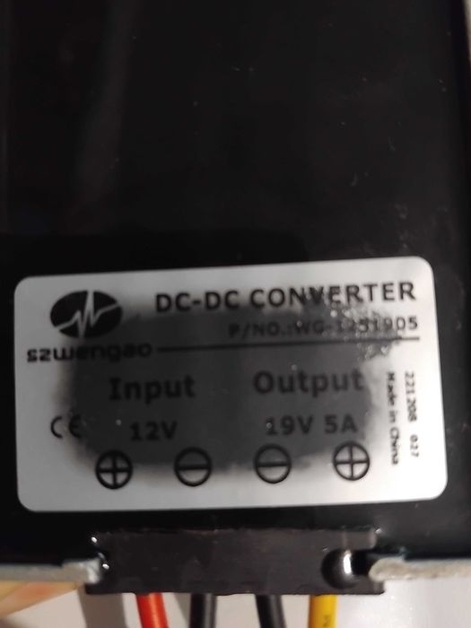 Перетворювач напруги. 19в. 5а.