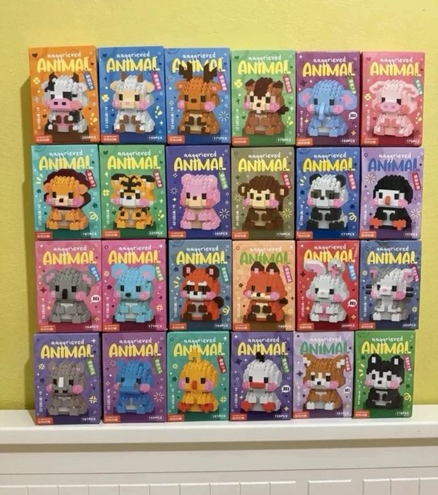 Mini blocos de montar hipopótamo
