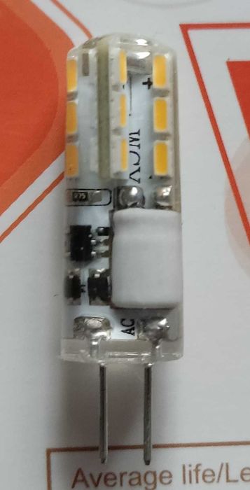 G4 LED 12v лампа светодиодная 3000К 10шт. упаковка
