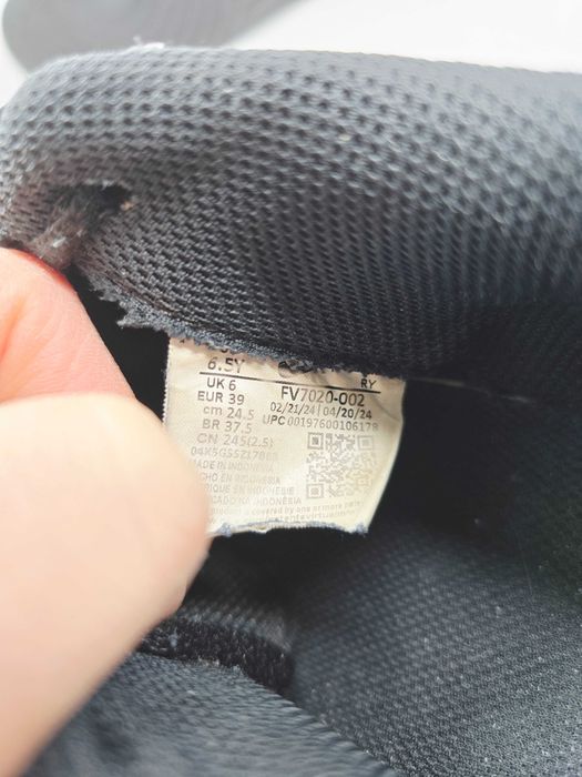 Nike Air Force One czarne buty skórzane w rozmiarze 39