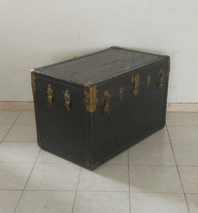 Antiga / RARA Mala de Porão, de Expedição da Departamentos Macy's.