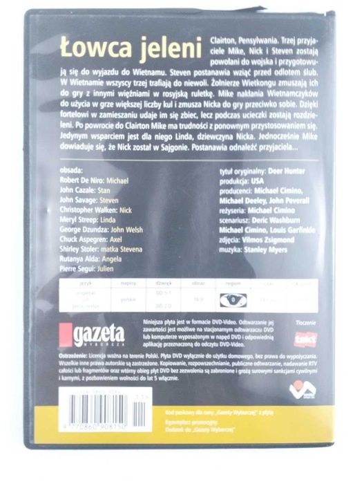 Łowca jeleni film DVD