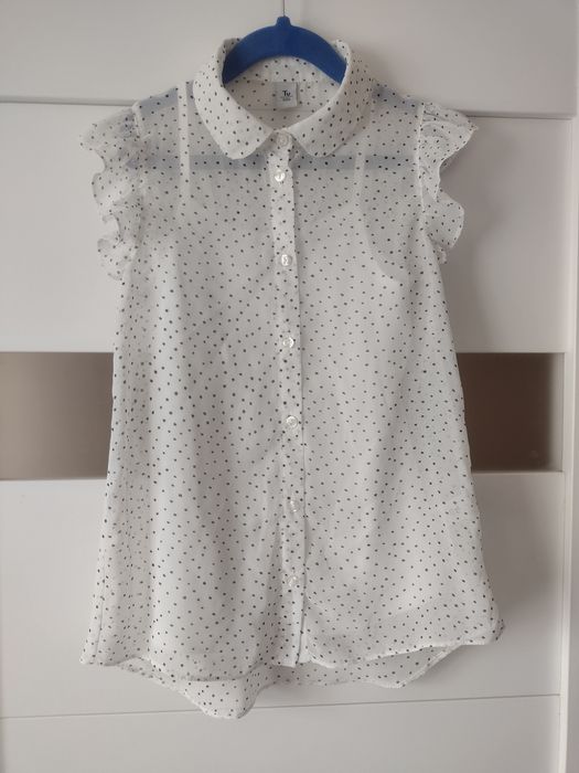 Tu Kids elegancka bluzeczka dla dziewczynki rozmiar 128