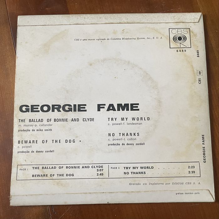 Vinil Georgie Fame 45 rpm