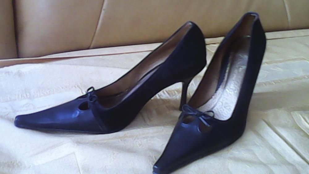 buty skóra i welur brąz nowe