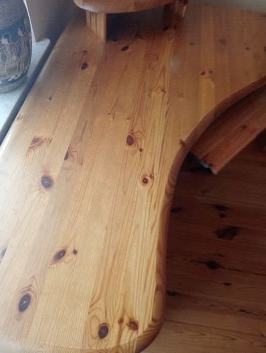 Drewniane,sosnowe biurko