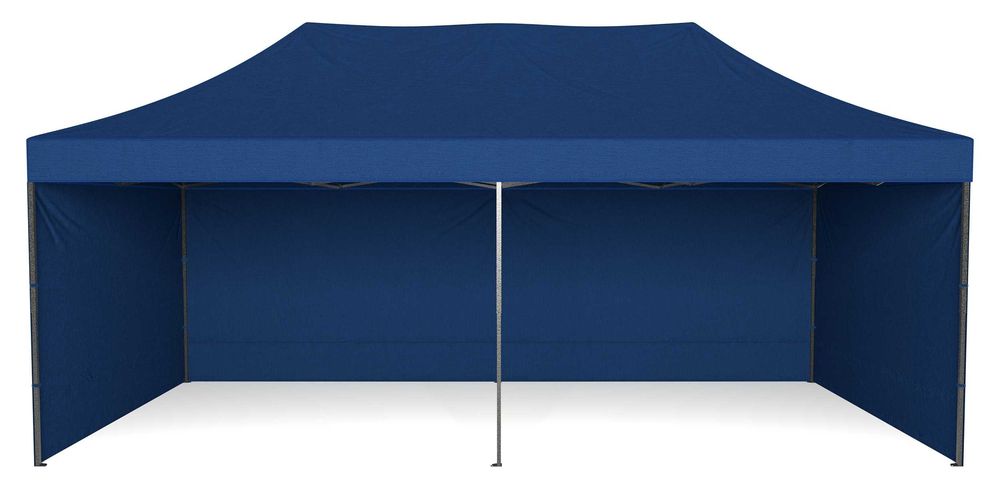 PAWILON HANDLOWY Ogrodowy Ekspresowy 3x6 m Dach Namiot Niebieski