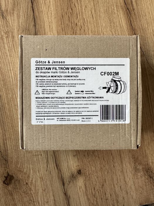 Nowy Filtr GÖTZE & JENSEN CF001M (2 sztuki)