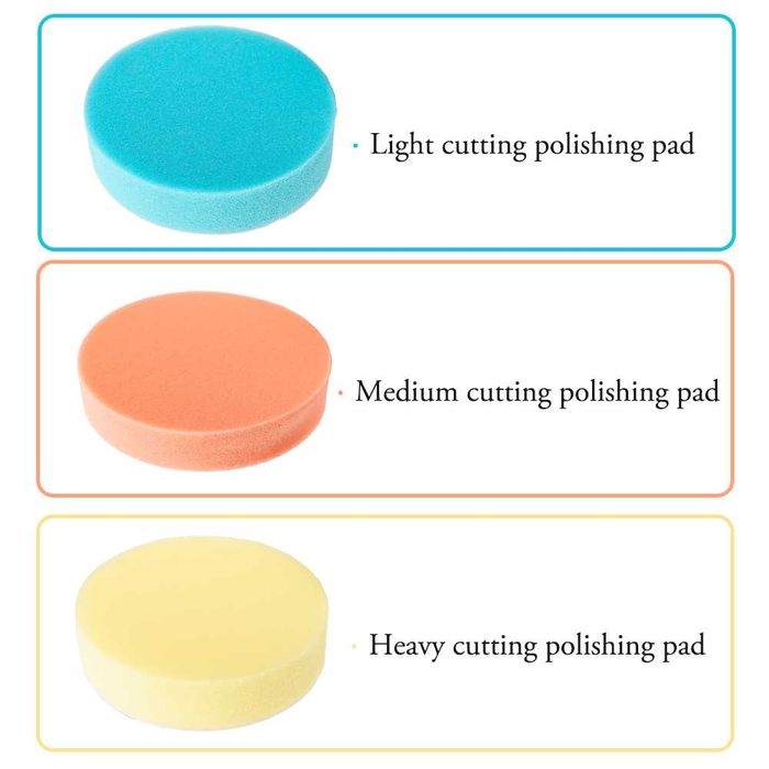 Conjunto Polimento Esponja 3 Peças