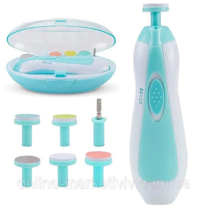 Дитячий тример  для нігтів 6 насадок