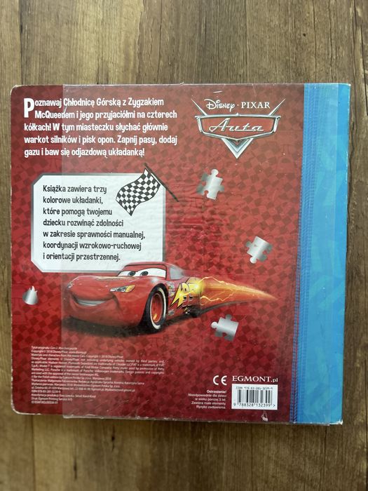 Auta zygzak Mcqueen książeczka z puzzlami