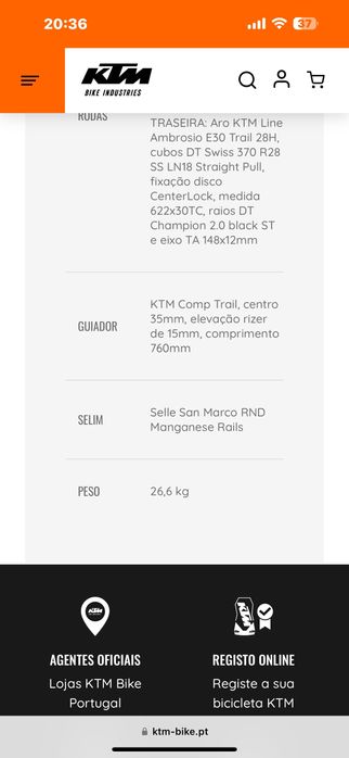 E-bike Ktm Chacana elétrica