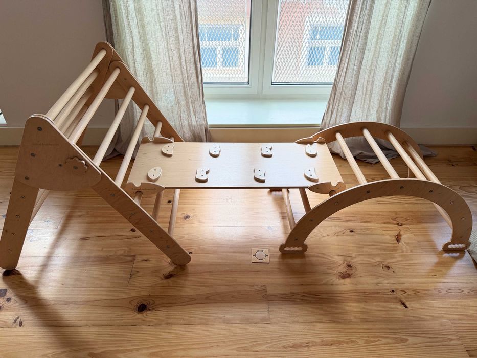 Conjunto de 3 brinquedos de escalada Montessori Wood And Hearts
