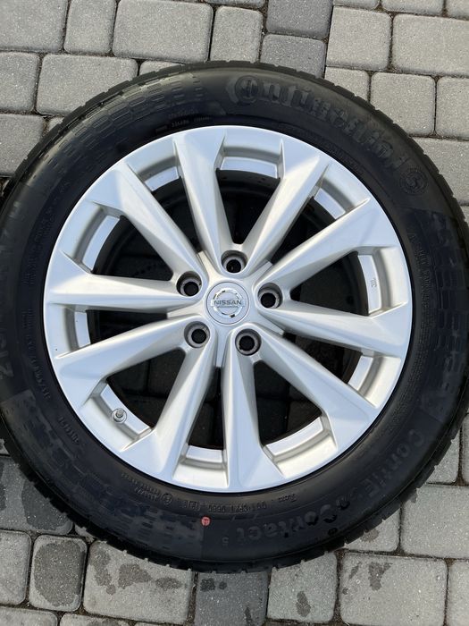 Alufelgi 5x114,3 17 cali Nissan X-trail Qashqai Juke Note czujniki