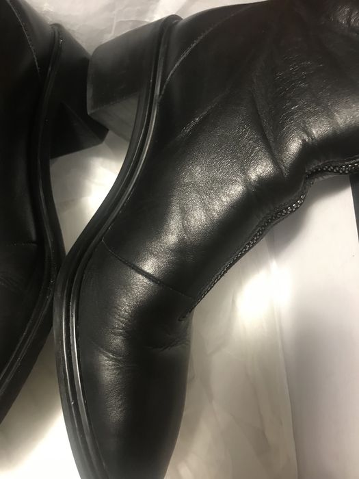 Кожаные ботинки zara