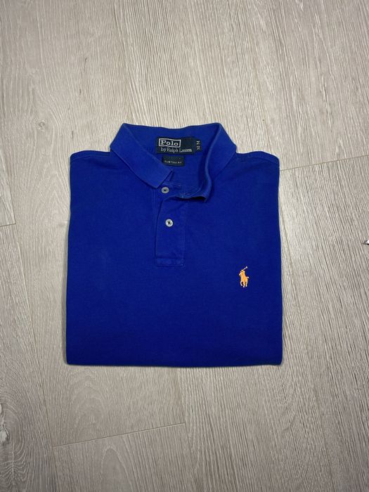 Męska Koszulka Ralph Lauren Polo Polówka Niebieska T-shirt Na Lato Modna Elegancka Z Kołnierzykiem Rozmiar M