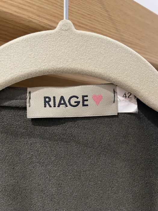 Casaco verde pele pessego