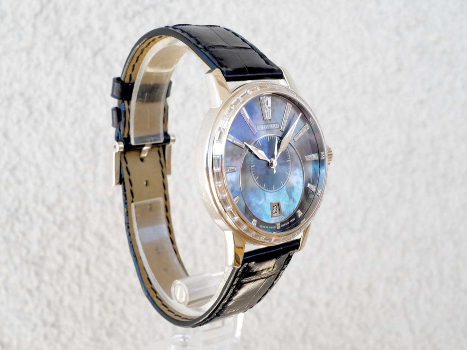 Chopard L.U.C Twin 18K White Gold Baguette Diamonds