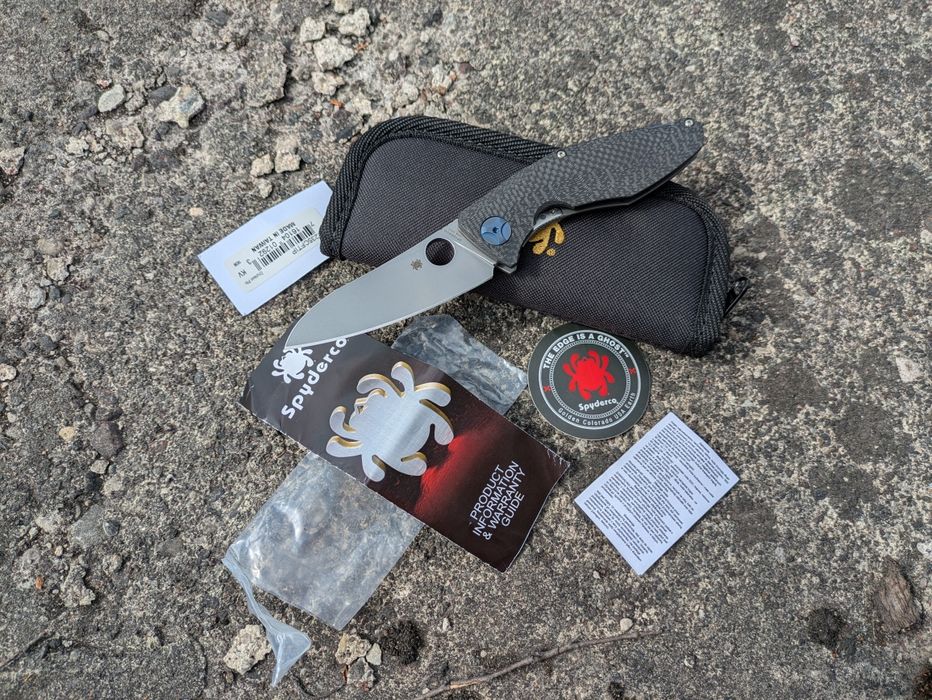 Nóż folder Spyderco Drunken Tytan Carbon