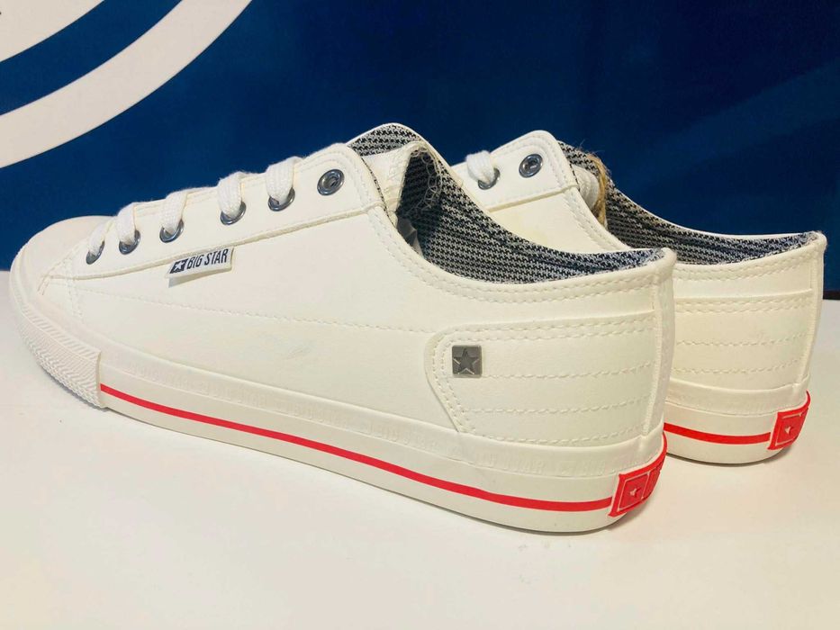 Big star trampki męskie ecoskóra białe 40 - 45