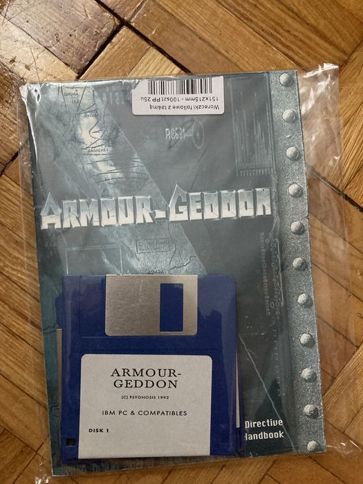 Gra dos Armour geddon IBM-Pc 1992 retro na dyskietki