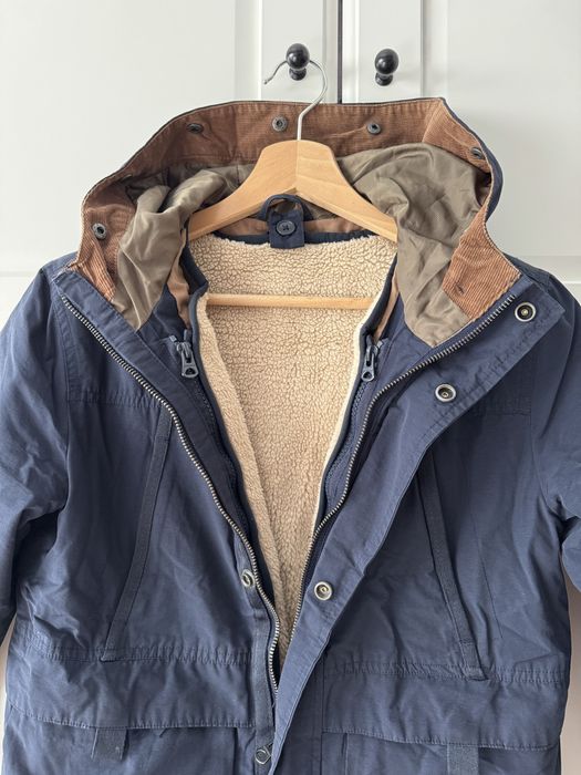 ZARA „podwójna” kurtka parka chłopięca 8 lat r. 128 kaptur