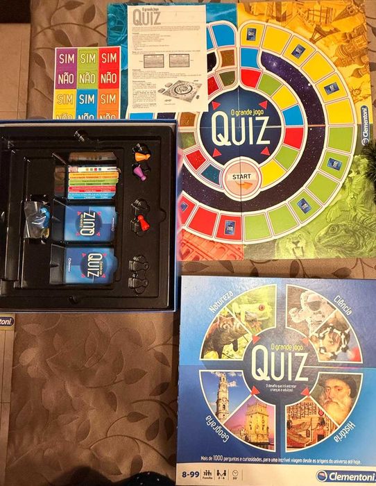 Quiz – O Grande Jogo | Jogo de Tabuleiro (8–99 anos)