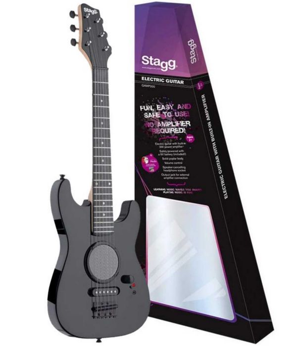 NOWA gitara Stagg z wbudowanym wzmacniaczem, warta ponad 700 zł