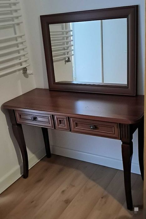 Toaletka, Konsola, Lustro w ramie, Styl klasyczny, meble do sypialni