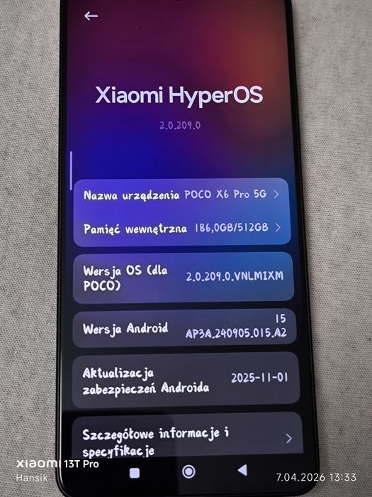 POCO X6PRO 5G 12/512GB Yellow