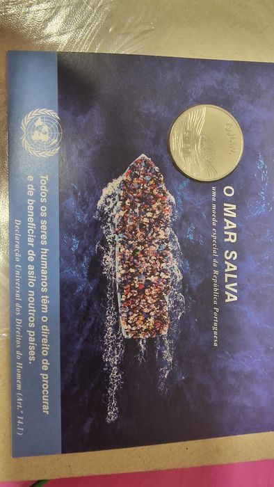 Moeda de colecção 5€ "o mar salva" 2019