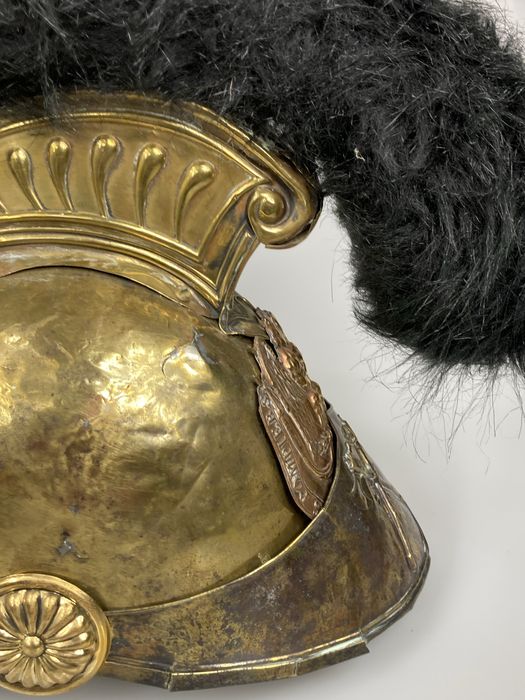 Mosiężny hełm strażacki model 1848/52