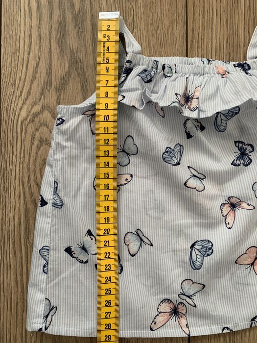 Bluzeczka w motylki + opaska H&M roz 68