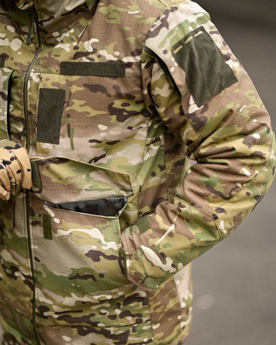 Зимовий тактичний костюм мультикам, военный костюм мультикам зимний