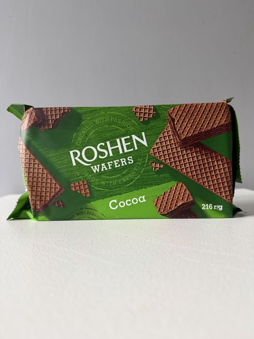 Roshen cocoa wafelki z nadzieniem kakaowym 216g