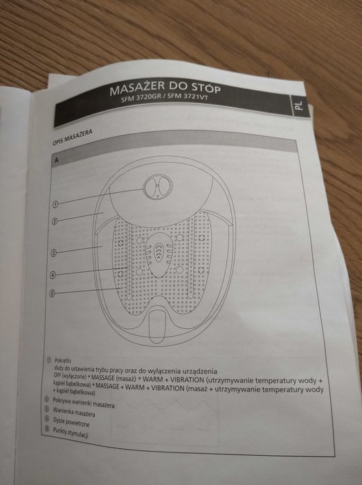 Masażer do stóp Sencor SFM-3720 GR