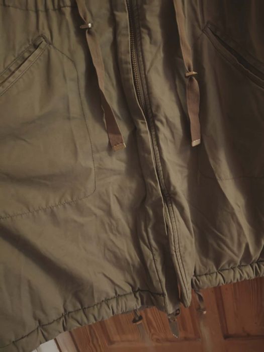 Duża damska parka  h&m na futerku