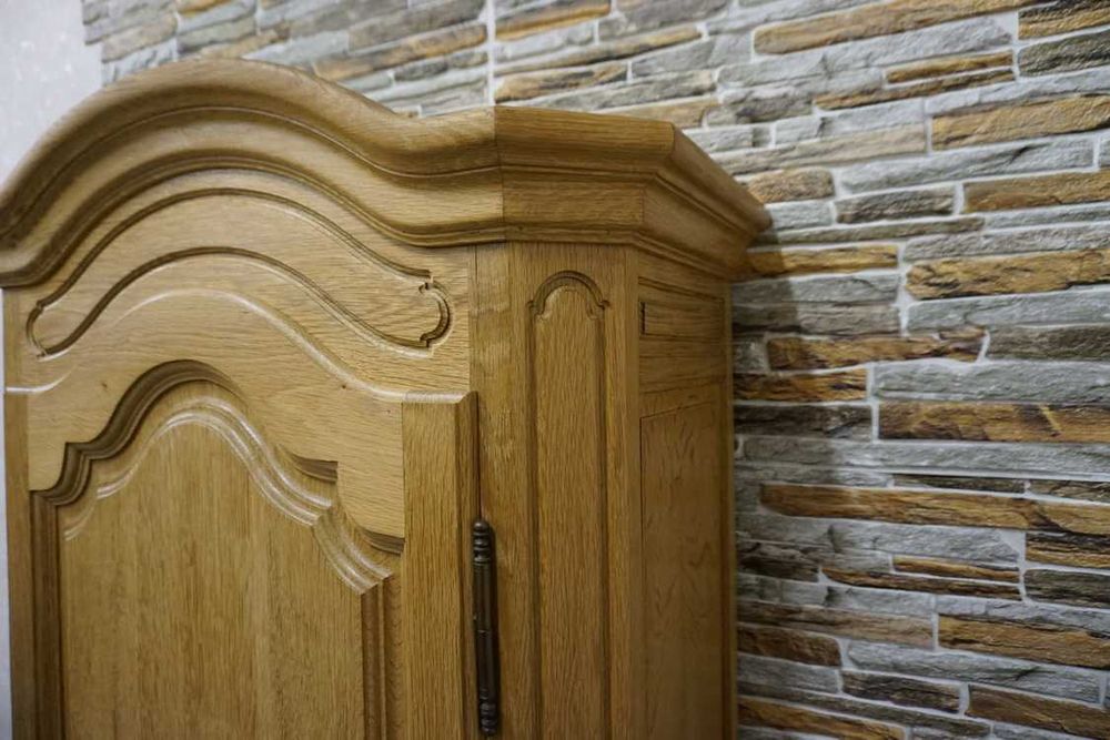 Szafa Dębowa Lity Dąb Naturalna   szer. 85 cm  (P-1338)