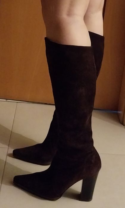 Botas em pele de camurça original Datelli