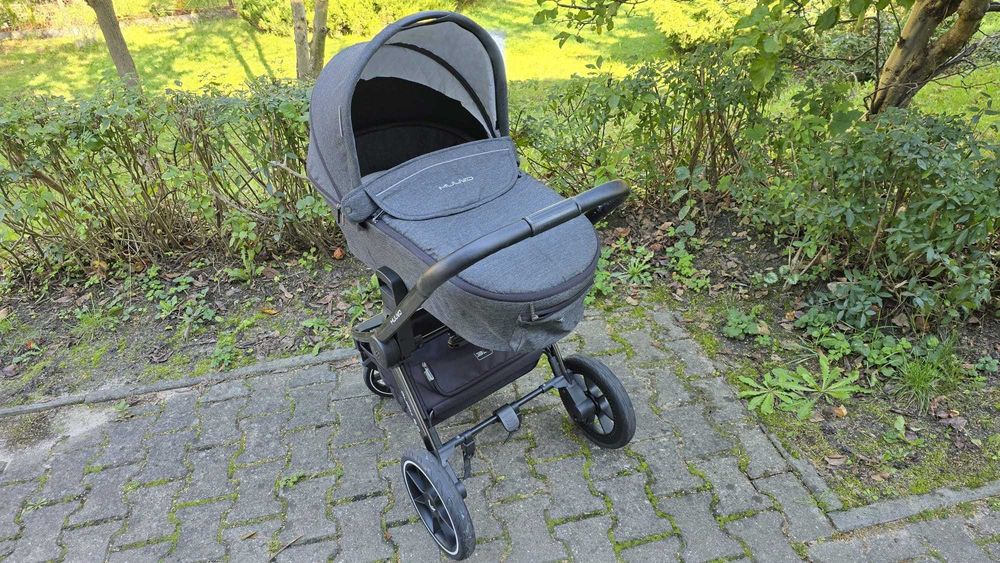 Muuvo Quick 2.0 3w1 – gondola + spacerówka + fotelik Cybex + baza – KOMPLET